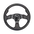 Spaorcco Golf Cart Steering Wheel Universal Design for Most Golf Cart Club Car DS and Precedent 12.5 inch Black EZGO Yamaha Golf Cart Steering Wheel