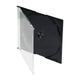 100 Single Slimline CD Jewel Cases 5.2mm Black Tray