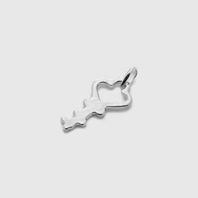 Sterling Silver Key Pendant Charm