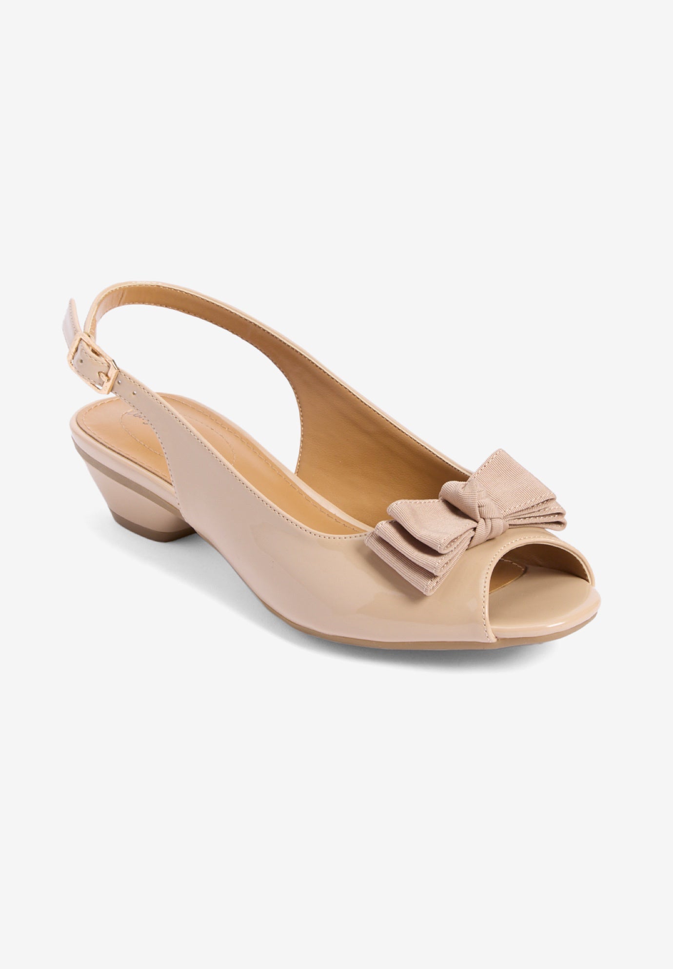 Extra Wide Width Women's The Reagan Slingback by Comfortview in Beige (Size 8 1/2 WW)