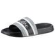 Badepantolette ANISTON BY BAUR Gr. 40, schwarz-weiß (schwarz, grau, weiß) Schuhe Pantolette Badelatschen Schlappen Strandschuhe