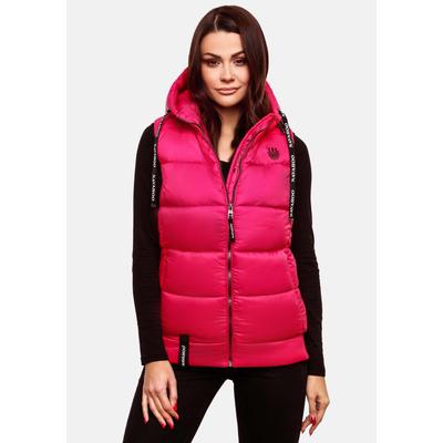 Steppweste NAVAHOO "Kassidy", Damen, Gr. L (40), pink, Oberstoff: 100% Nylon, Futter: 100% Polyester, Wattierung: 100% Polyester, modisch, tailliert hüftbedeckend, Westen, stylische ärmellose Damen Weste mit Kapuze Image