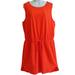 Athleta Dresses | Athleta Rincon Tank Dress Neon Orange Drawstring Waistband Ribbed Trim Xl | Color: Orange | Size: Xl
