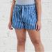 American Eagle Outfitters Shorts | American Eagle Outfitters Striped Paper Bag High-Waisted Belted Cuffed Shorts | Color: Blue/White | Size: 8