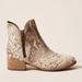 Anthropologie Shoes | Anthropologie Seychelles Side Zip Ankle Boots | Color: Cream/Tan | Size: 8