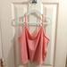 American Eagle Outfitters Tops | Aeo Pink Crop Ribbed Adjustable Straps Top Size Medium | Color: Orange/Pink | Size: M