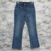 J. Crew Jeans | J. Crew High Rise Crop Flare Denim Jeans Button Fly Front Size 24 | Color: Blue | Size: 24