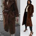 Rebecca Minkoff Jackets & Coats | Nwt Rebecca Minkoff Faux Shearling Double Breasted Teddy Coat Size L | Color: Brown | Size: L