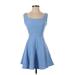 Lulus Cocktail Dress - Mini: Blue Solid Dresses - Women's Size X-Small