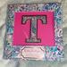 Lilly Pulitzer Accessories | Lilly Pulitzer Monogram Sticker Initial Letter T Cabana Cocktail Nwt | Color: Blue/Pink | Size: Os