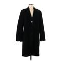 Bernardo Fashions Coat: Knee Length Black Print Jackets & Outerwear - Women's Size Medium