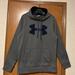 Under Armour Shirts | Mens Under Armour Sz S Tall Gray W/ Black Cold Gear Loose Fit Hoodie Sweatshirt | Color: Gray | Size: S Tall