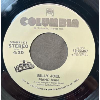 Columbia Media | Billy Joel Piano Man / The Entertainer 45 Pop Rock 1973 Columbia Collectables | Color: Black | Size: 7"