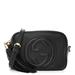 Gucci Bags | Authenticated Gucci Soho Crossbody Disco Bag Leather Shoulder Bag Black Gg Logo | Color: Black | Size: Os