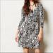 Anthropologie Dresses | Anthropologie Hd In Paris Surplice Snakeskin Print Dress | Color: Black/White | Size: M