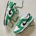 Nike Shoes | Nike Dunk Low - Stadium Green/White/ Black, Size M 4.5 / W 6 | Color: Black/Green/Red/White | Size: 6