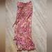 Free People Skirts | Free People Maxi Floral Skirt Sz 0 | Color: Pink/Red | Size: 0