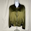 Lularoe Jackets & Coats | Lularoe Army Green Satin Women’s Bomber Jacket Large | Color: Green | Size: L