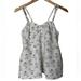 Anthropologie Tops | E By Eloise Anthropologie Floral Linen Cami Tank Top Size Small | Color: Green/White | Size: S