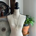 Free People Jewelry | Free People Layered Seashell Mother Of Pearl Choker Long Cream Necklace Nwt | Color: Cream/White | Size: Os