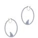 Kate Spade Jewelry | Kate Spade Shark Fin Hoop Earrings | Color: Blue/Silver | Size: Os