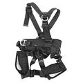 Leapiture Full Body Climbing Harness Outdoor Mountaineering Safety Belt Thicken Widen Protect Waist Polyester Reinforced Safety Harness for Rescue Aerial Work