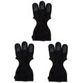 VANZACK 3pcs Archery Finger Stall Deerseeker Glove Two Fingers Glove Archery Accessories Mittens Wax Professional Gloves Archery Finger Guard Spandex Finger Cots Portable