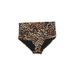 Calvin Klein Swimsuit Bottoms: Gold Leopard Print Swimwear - Women's Size Small