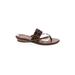 Italian Shoemakers Footwear Sandals: Slip-on Wedge Boho Chic Brown Shoes - Women's Size 9 1/2 - Open Toe