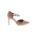 Calvin Klein Heels: D'Orsay Stilleto Cocktail Party Tan Print Shoes - Women's Size 11 - Pointed Toe