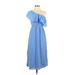 Club Monaco Casual Dress - Popover: Blue Dresses - Women's Size 00