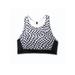 Brooks Drive 3 Pocket Run Bra - Women's Speed Check B/W 34AB 350080004.034AB