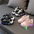 Baskets lumineuses à LED pour enfants chaussures non lumineuses chaussures souples chaussures de