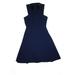 Banana Republic Casual Dress - A-Line: Blue Solid Dresses - Women's Size 00 Petite