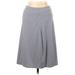 Mod-O-Doc Casual Skirt: Gray Solid Bottoms - Women's Size Large