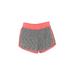 Under Armour Athletic Shorts: Gray Color Block Sporting & Activewear - Kids Girl's Size 6X