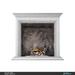 Los Angeles Cast Stone Glasgow Fireplace Mantel Surround, Solid Wood in Gray | 56 H x 57 W x 5 D in | Wayfair LACS-FM-GLASGOW-12