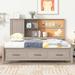 Gracie Oaks Baage Bed Wood in Gray | 50.8 H x 49.9 W x 76 D in | Wayfair ACF621C3C81B4B34B2DB72F8CD341471