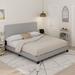 Ebern Designs Kamaryn Bed Upholstered in Blue | 45.9 H x 78 W x 85.2 D in | Wayfair 73AAD7EE9A3B487EB097B8171D62DAAD