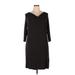 Eileen Fisher Casual Dress - Sweater Dress: Brown Marled Dresses - Women's Size X-Large