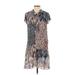 DKNY Casual Dress: Brown Animal Print Dresses - Women's Size 2