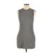 Wilfred Casual Dress - Mini Crew Neck Sleeveless: Gray Dresses - Women's Size Medium