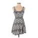 Victoria's Secret Pink Casual Dress - Fit & Flare: Purple Aztec or Tribal Print Dresses - Women's Size Small