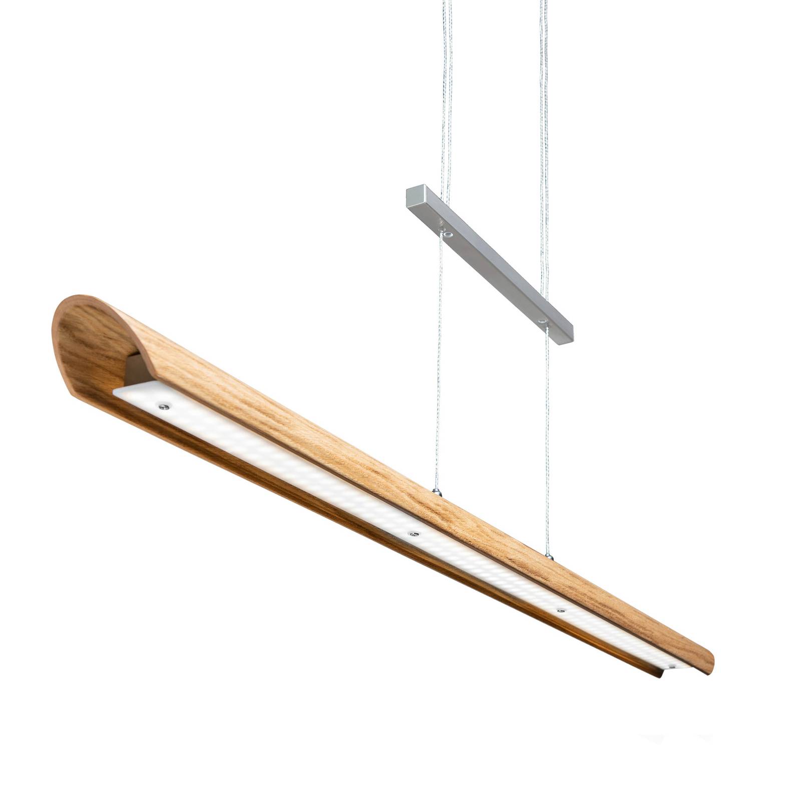 Elobra Hängelampe Colombia, dimmbar, Holz hell, für Wohn- / Esszimmer, Holz, Modern, Pendelleuchte