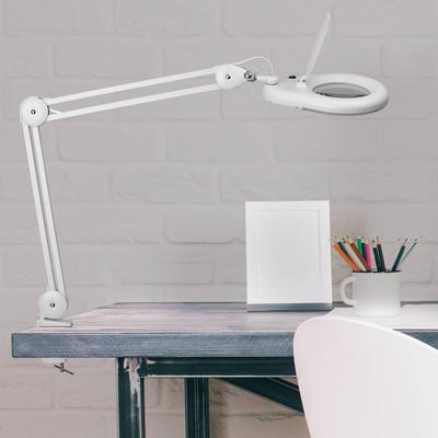 LED-Lupenleuchte MAULviso, weiß, Höhe 50 cm, Klemme Image