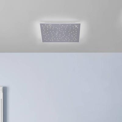 Q-Smart-Home Smart Home Deckenlampe Q-Nightsky, dimmbar, alu / grau / zink, für Wohn- / Esszimmer, Aluminium, Modern, Smart Home Deckenlampe