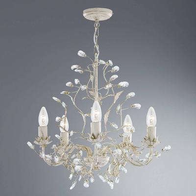 Searchlight Kronleuchter Almandite 5fl., creme-gold Image