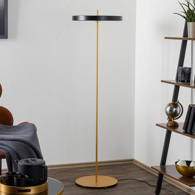 UMAGE Design Stehlampe Asteria floor, dimmbar, schwarz, für Wohn- / Esszimmer, Metall, Design, Stehlampe