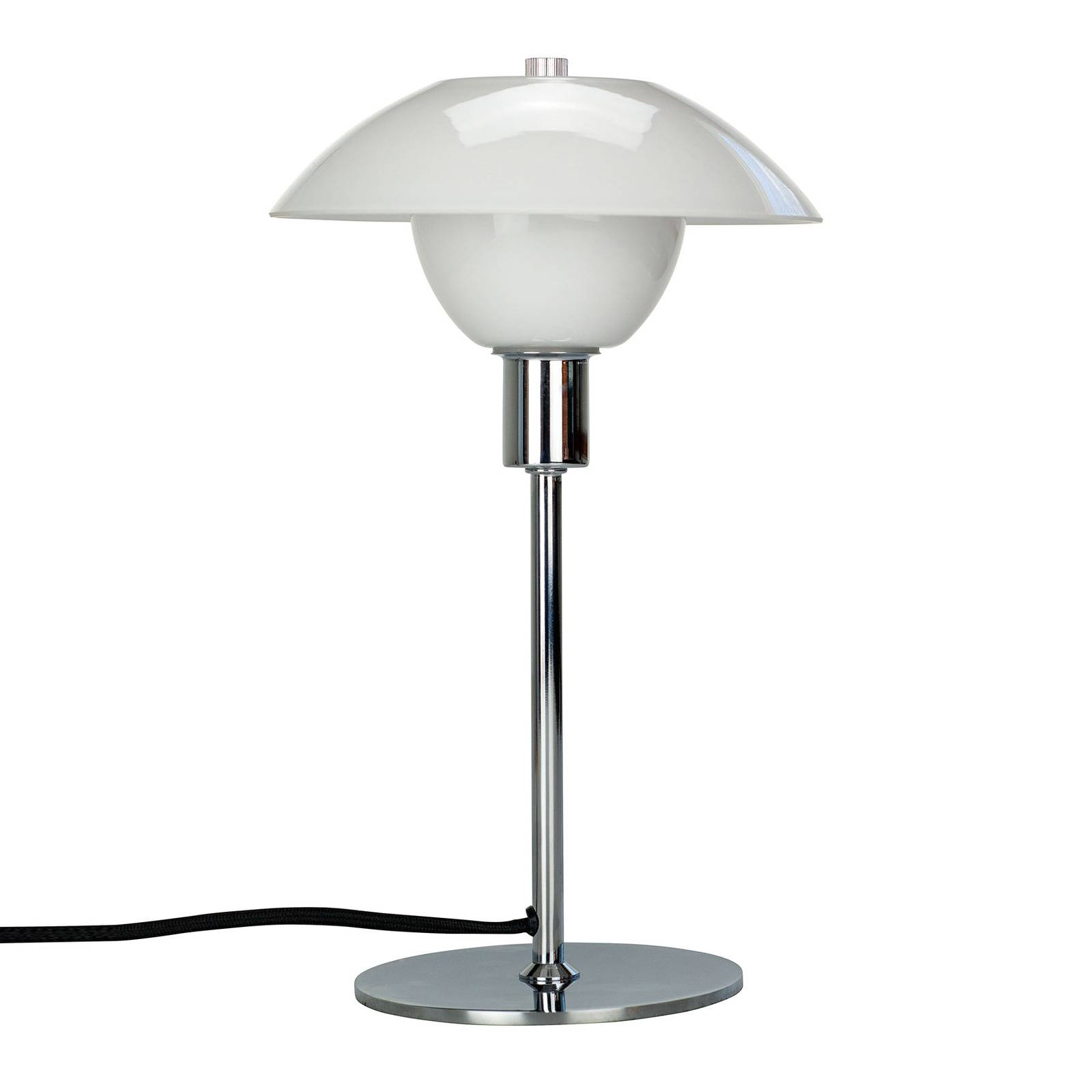 Dyberg Larsen Schreibtischlampe Bergen, chrom / silber, für Wohn- / Esszimmer, Metall, Skandinavisch, Tischlampe