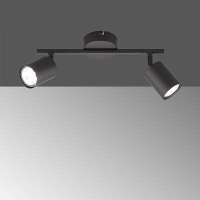 FISCHER & HONSEL LED-Deckenstrahler Vano schwarz, zweiflammig